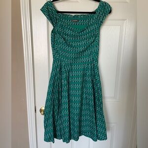 Emily and Fin Sailboats off shoulder dress